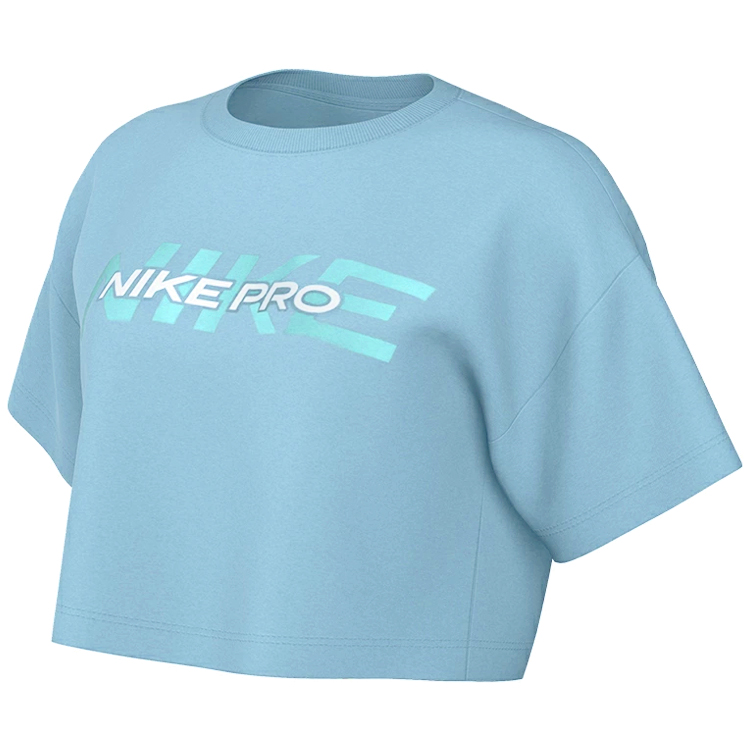 Tricou Nike W NK PRO SS CRP TEE / Femei / S / Albastru deschis photo 1 Tricou Nike W NK PRO SS CRP TEE / Femei / S / Albastru deschis photo 1